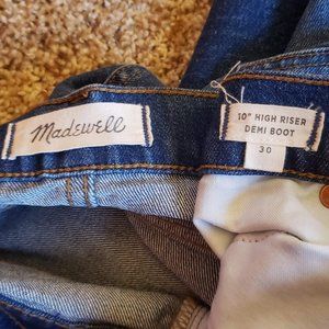 Madewell High Rise Demi Boot Jeans